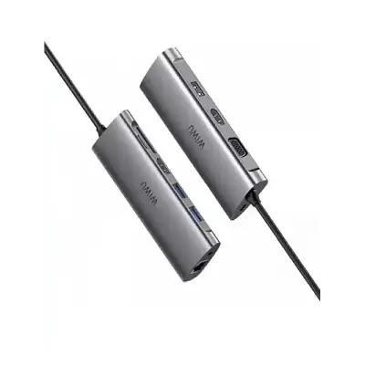 WiWU Alpha A11312H Dual HDMI 11-in-1 USB Type-C Hub